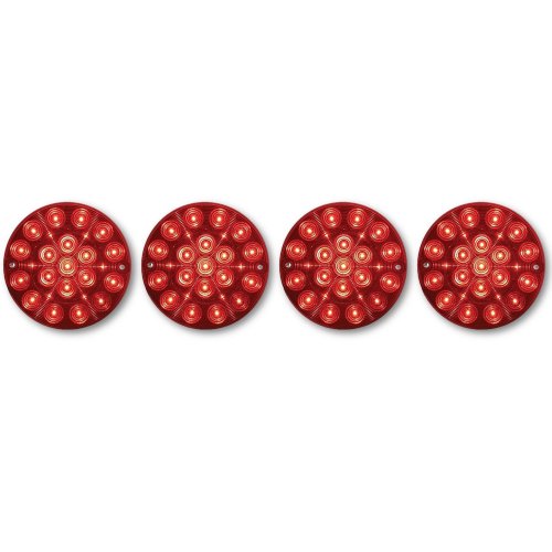 75-82 Chevy Corvette Red LED Rear Tail Light Lamp Lens 1975 1976 1977-1982 Set