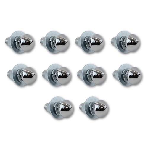 47-72 Chevy GMC Pickup Truck Front Rear Bumper Chrome Bolt Nut Washer Set of 10