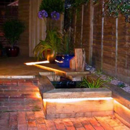 RGB LED Outdoor Backyard Patio Deck Yard Pool Bar Bbq Grill Cabana Lights Set