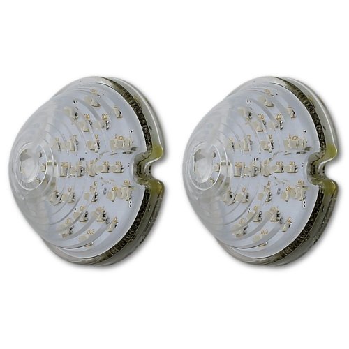 53 54 55 56 57 58 59 60 61 62 Chevy Corvette Clear LED Park Light Lenses Pair