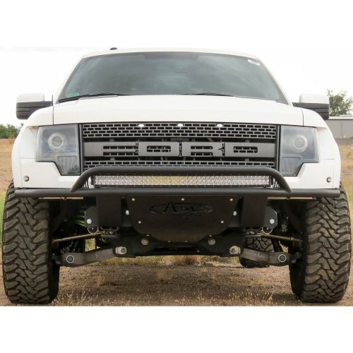 White LED Clear Front Grill Marker Lenses For 09-14 & 17 Ford F-150 SVT Raptor