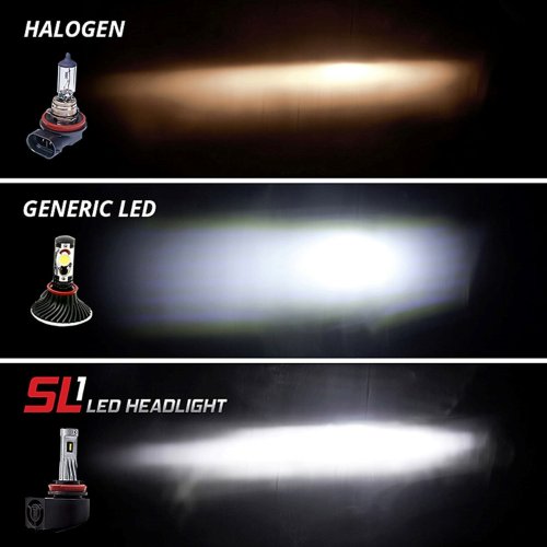 5202 SLF LED Fog Light Lamp Bulb 6000K 780LM Cool White Street Legal PAIR