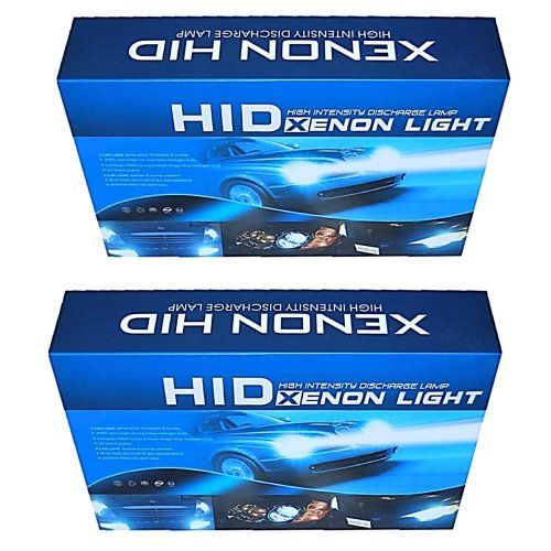 12000K 12k Purple Hi/Low H4 HID Light Bulbs Bi-Xenon Ballast 35w Headlight Set