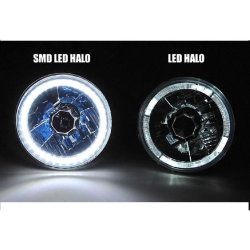 5-3/4" H5006 H5001 Stock SMD White Halo H4 Headlight 18/24w LED Light Bulb EACH