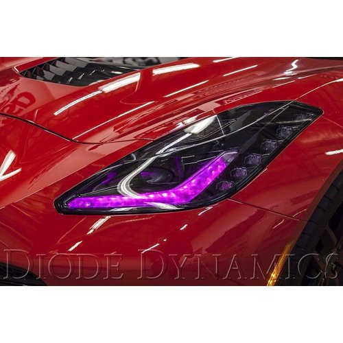 14-18 Chevy Corvette RGBW LED Multi-Color Headlight Accent DRL w/ Bluetooth Set