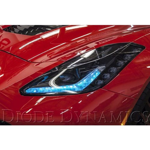 14-18 Chevy Corvette RGBW LED Multi-Color Headlight Accent DRL w/ Bluetooth Set