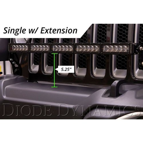 Bumper Bracket LED Light Bar Extension Pair Kit For 18 2018 Jeep Wrangler SS30