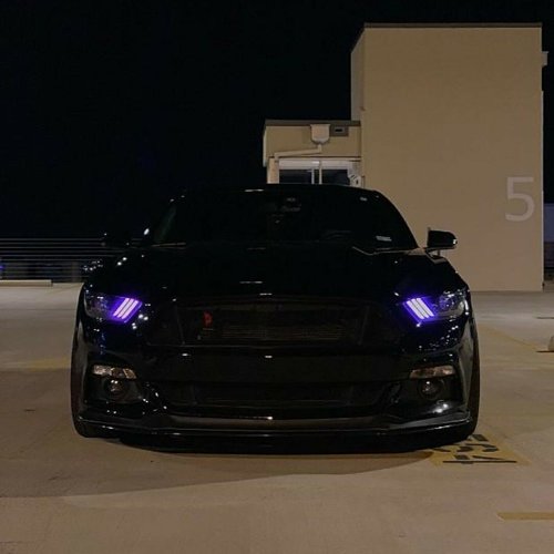 RGB LED Multi-Color Changing Headlight Accent DRL Set For 2015-2017 Ford Mustang