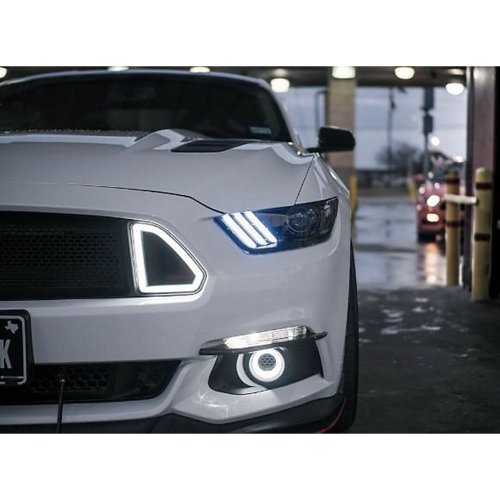 RGB LED Multi-Color Changing Headlight Accent DRL Set For 2015-2017 Ford Mustang