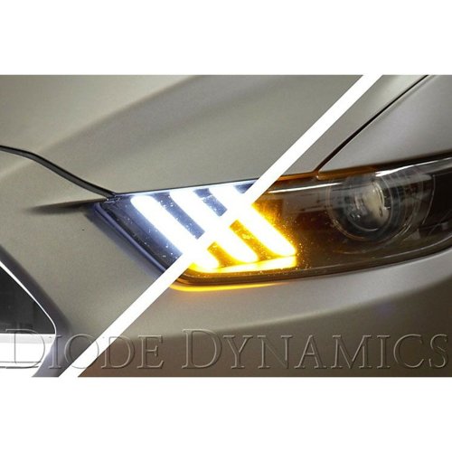 15-16-17 Ford Mustang LED Switchback DRL Headlight Accent Board USDM Kit