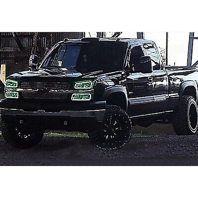 03-06 Chevy Silverado Multi-Color Changing LED RGB Lower Headlight Halo Ring Set