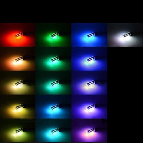 880 881 27 SMD RGB Multi-Color Changing Shift Led Fog Light Bulb IR Pair