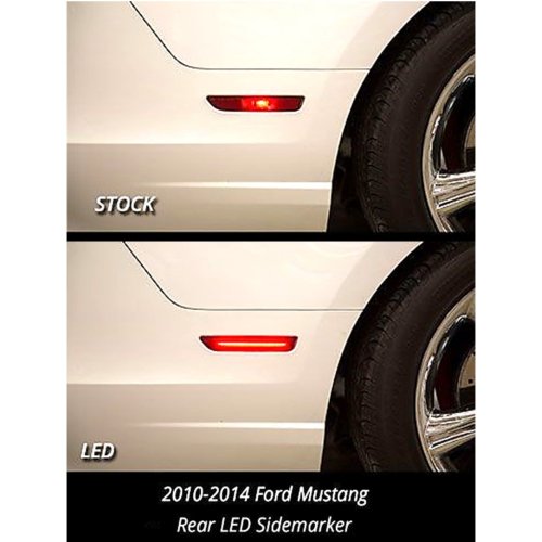 2010 - 2014 Ford Mustang Front Rear Side LED Smoked Marker Lights Diode Dynamics