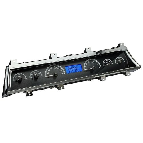 Dakota Digital 66-67 Chevelle El Camino Analog Gauges Black Blue VHX-66C-CVL-K-B