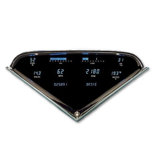 Dakota Digital 55-59 Chevy Truck Dash Gauge Dual Color Blue/Teal VFD3-55C-PU-Z