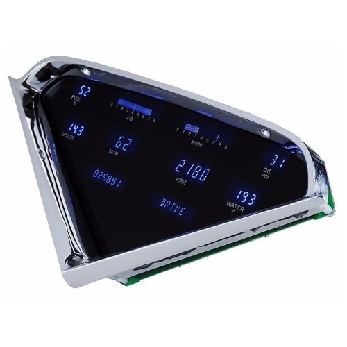 Dakota Digital 55-59 Chevy Truck Dash Gauge Dual Color Blue/Teal VFD3-55C-PU-Z