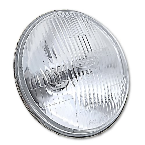 7" Stock Glass Lens Metal 12v Headlight LED 40w Light Bulb Motorcycle Headlamp