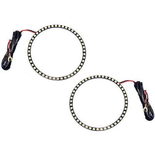 2pc White 5050 LED Halo Ring Angel Eyes Car Headlight Fog Light 150mm 5-13/16"