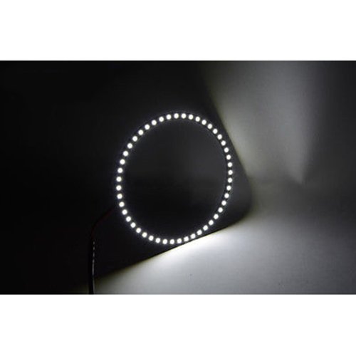 2pc White 5050 LED Halo Ring Angel Eyes Car Headlight Fog Light 150mm 5-13/16"