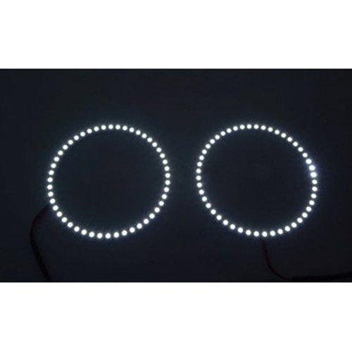 2pc White 5050 LED Halo Ring Angel Eyes Car Headlight Fog Light 150mm 5-13/16"