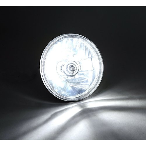 5-3/4" Diamond Crystal Clear Glass Headlamp 4000lm 20/40w LED H4 Light Bulb Pair