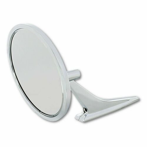 Chrome Metal Exterior Round Rear View Door Mirror Each for 1966-72 Chevy Car