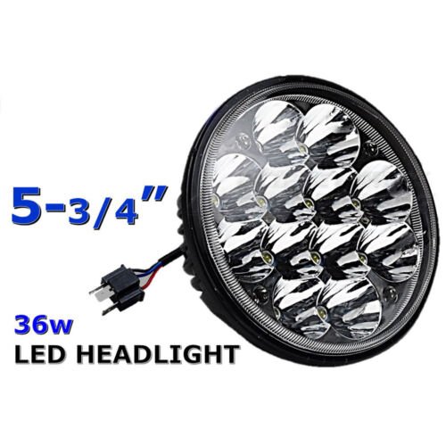5-3/4" LED 36w Light Bulb Crystal Clear Sealed Beam H5006 H5001 Headlight Octane