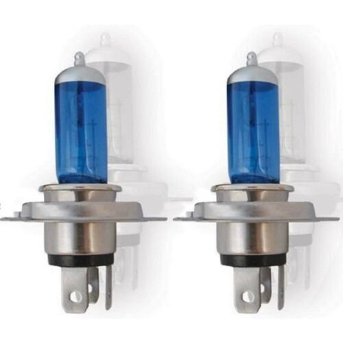 H4 Halogen Xenon HID Headlight Headlamp Super White Bulbs 6000K 90/100W Pair New