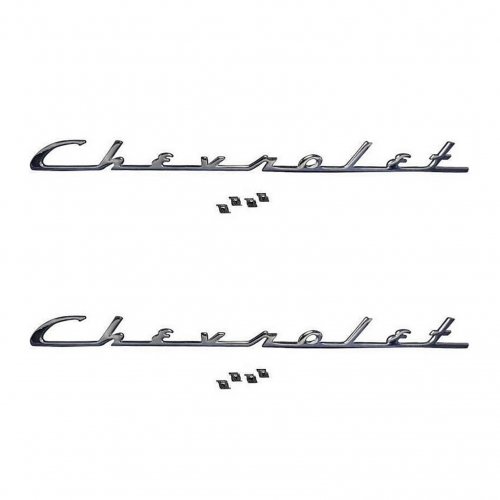1954 54 Chevy Chevrolet Chrome Trunk Emblem Script Bel Air 210 150 Chevrolet Pr