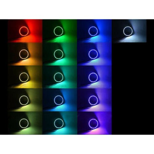 07-14 Cadillac Escalade Multi-Color Changing LED RGB Headlight Halo Ring Set