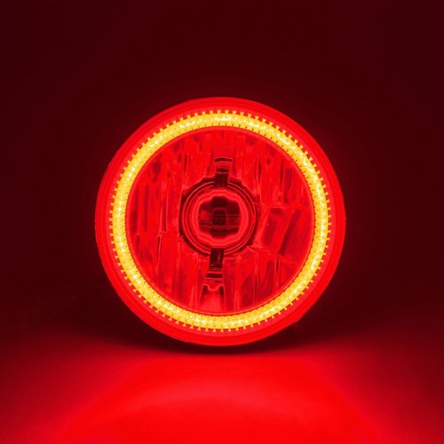 5-3/4" H5006/H5001 Red COB SMD LED Halo Angel Eye Halogen Light Bulb Headlight