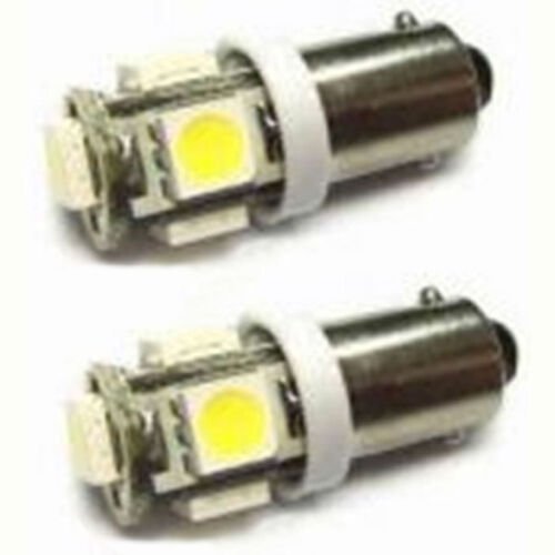 (10) White 5-LED Dash Instrument Panel Cluster Gauge Clock Glove Box Light Bulbs
