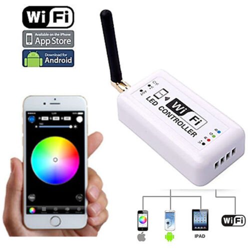 WiFi Cell Phone Apple iOS Android RGB LED Color Changing Light Remote Controller