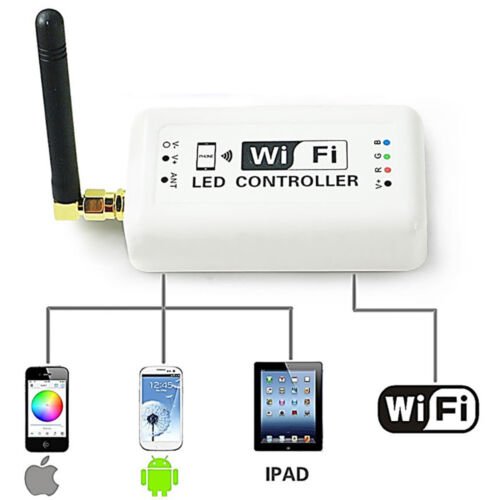 WiFi Cell Phone Apple iOS Android RGB LED Color Changing Light Remote Controller