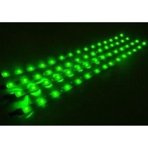 4-12" Car Truck Bike Rv Boat 15 Green LED Under Glow Waterproof Light Bulb Strip