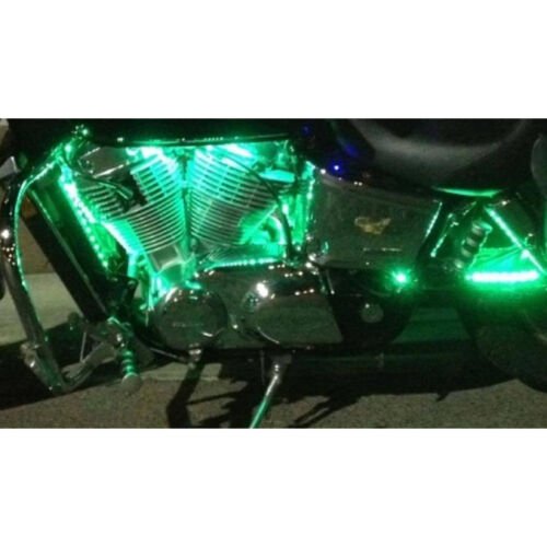 4-12" Car Truck Bike Rv Boat 15 Green LED Under Glow Waterproof Light Bulb Strip