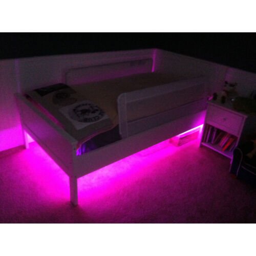 LED Night Color Light Nite Lite Baby Crib Kids Nursery Teen Bedroom Bed Room Kit