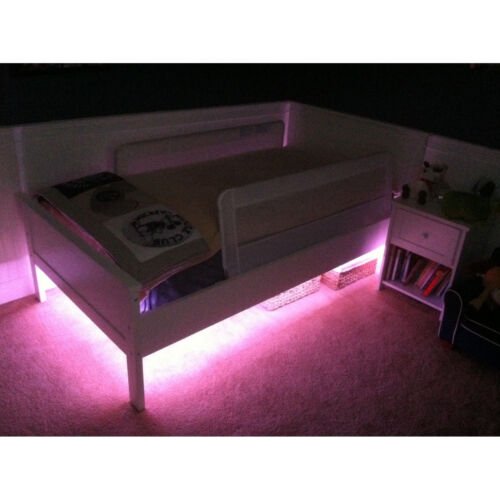 LED Night Color Light Nite Lite Baby Crib Kids Nursery Teen Bedroom Bed Room Kit