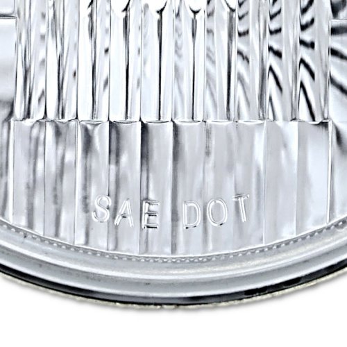 7" 6-Volt Stock Motorcycle Headlight Super White 55/60W 6V Light Bulb Headlamp