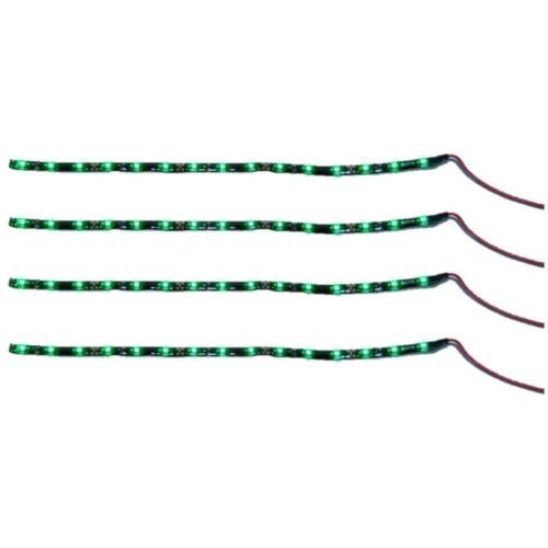 1- 12" Motorcycle Green LED Under Glow Body Frame Engine Motor Light Bulb Strip