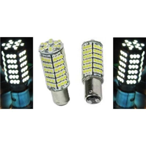 White LED #1157 12 Volt Tail Light Brake Stop Turn Signal Lamp Bulbs 120 SMD