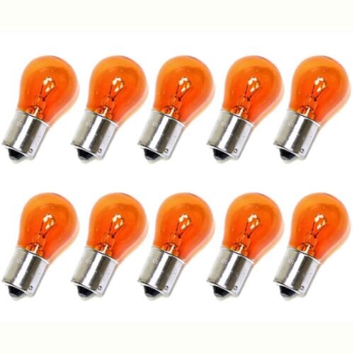 (Box of 10) 1156NA 12V Amber Park Parking Back Up Tail Light Signal Lamps Bulbs