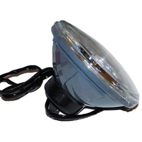 7" Green SMD LED Halo Angel Eye H4 Halogen 60W Light Bulb Motorcycle Headlight