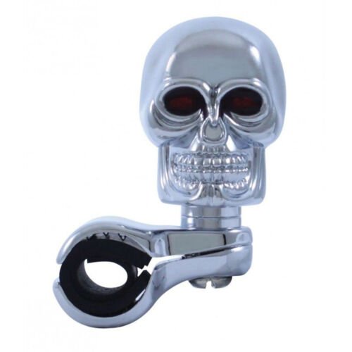 Chrome Skull Steering Wheel Spinner Suicide Brody Knob Hot Rat Rod Car/Truck/RV