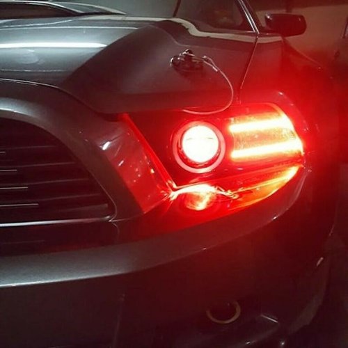 RGBW LED Multi-Color Changing Headlight Accent DRL Set for 2013-14 Ford Mustang