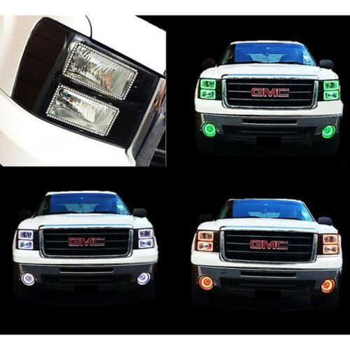 03-06 Chevy Silverado Color Changing RGBW LED Headlight Halo Ring BLUETOOTH Set