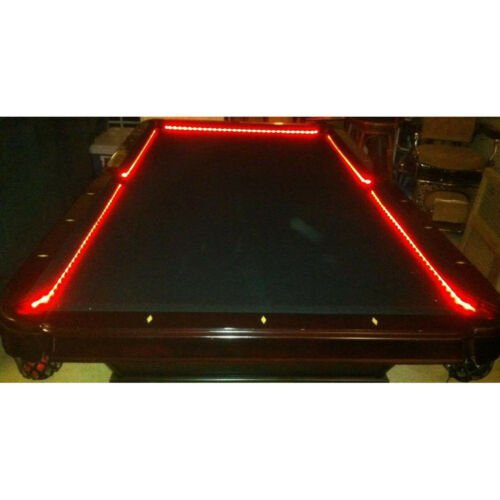 Bar Billiard Pool Table Bumper LED RGB Color Changing Light Beat To Music Remote