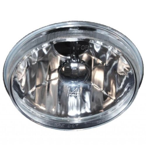 5-3/4" Motorcycle Crystal Halogen Headlight Metal Headlamp 90/100W H4 Light Bulb