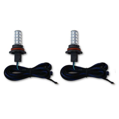 9007 HB5 27 SMD RGB Multi-Color Changing Shift Led DRL Fog Light Bulb M7 Pair