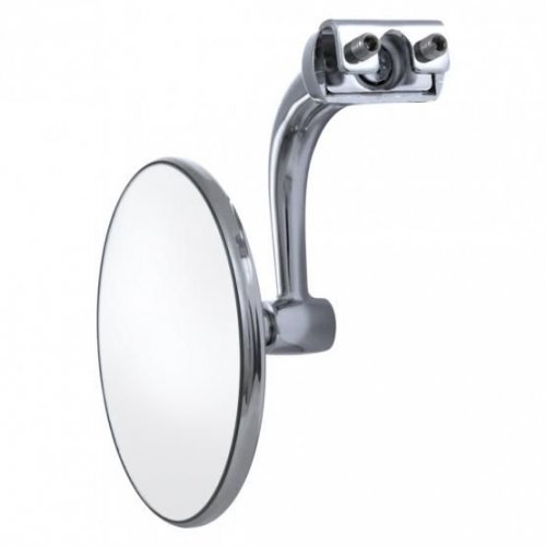 One Stainless Steel Peep Mirror Side View Mirror 4 in. Right Or Left 1 pc.